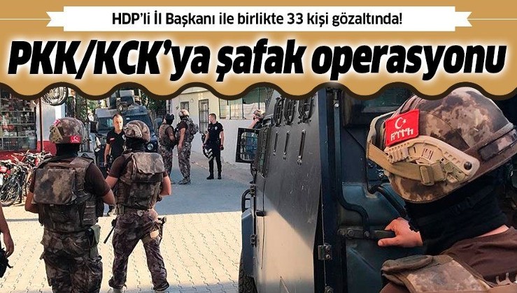 PKK/KCK operasyonu: HDP'li İl Başkanı gözaltına alındı!