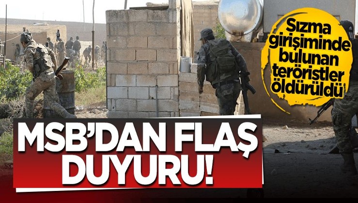 Terör örgütü PKK’ya darbe üstüne darbe! MSB duyurdu: Sızma girişiminde bulunan teröristler öldürüldü