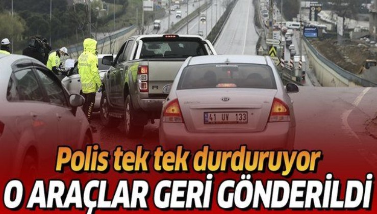Son dakika: İstanbul'un giriş ve çıkışında koronavirüs denetimi devam ediyor! Polis tek tek durdurdu.