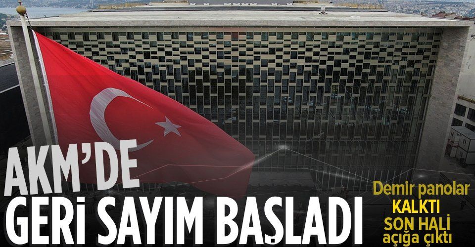 Son dakika: İstanbul Taksim'de yapımı süren Atatürk Kültür Merkezi'nin yeni hali göründü