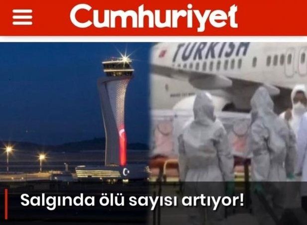 HDP yayın organına dönüşen Cumhuriyet, bu kez virüs üzerinden Türkiye'ye karşı algı yaratma peşinde!.