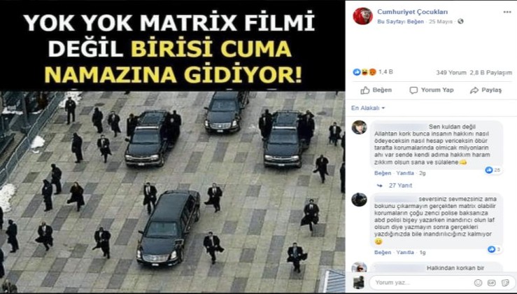 Fotoğrafın Erdoğan’ın cuma namazı konvoyunu gösterdiği iddiası