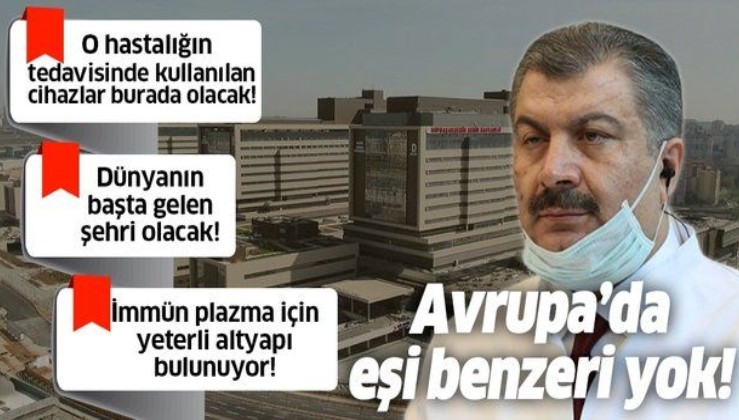 Sağlık Bakanı Fahrettin Koca: Başakşehir Şehir Hastanesi'nin Avrupa'da eşi benzeri yok!