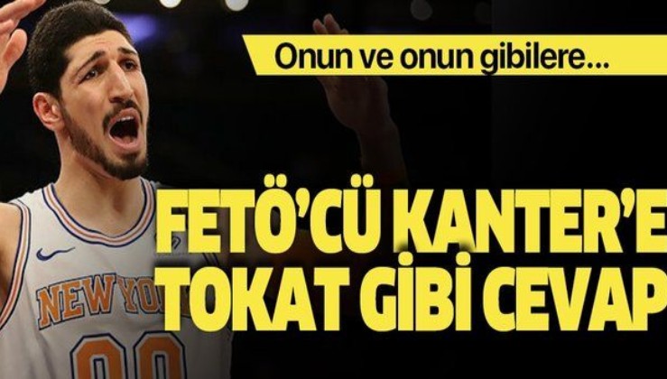 Fenerbahçe'den FETÖ'cü Enes Kanter'e tokat gibi cevap! Onun ve onun gibilere...