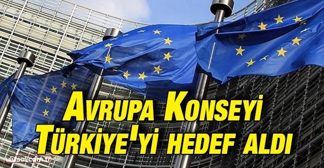 Avrupa Konseyi Türkiye'yi hedef aldı