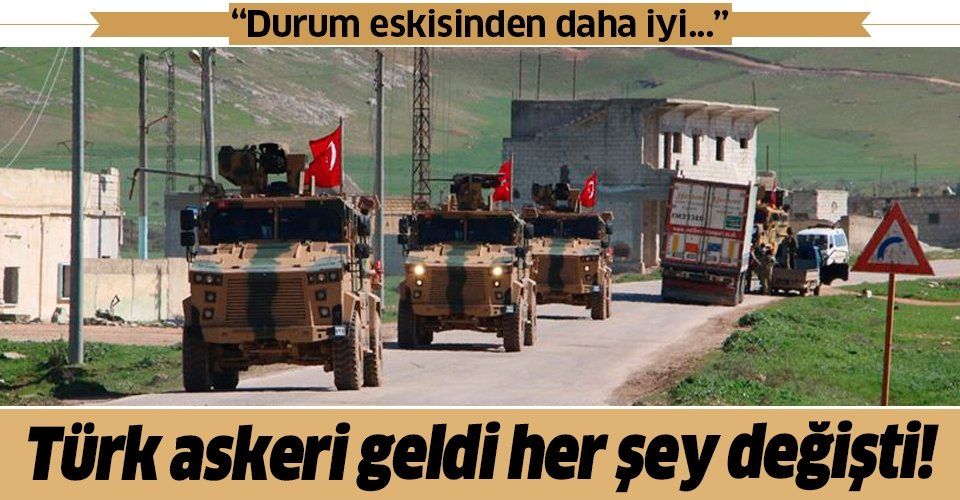 İdlib'deki Suriyelilerden Türk askerine teşekkür! "Durum eskisinden daha iyi..."