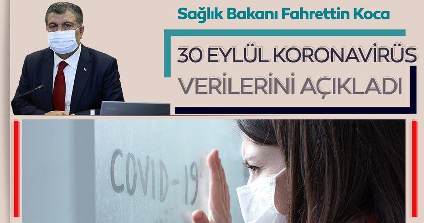 Son dakika haberi: Bakan Fahrettin Koca 30 Eylül koronavirüs vaka ve vefat sayılarını açıkladı! İşte, Türkiye'de corona virüs son durum tablosu
