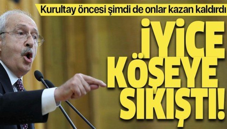 CHP'de kurultay öncesi Kemal Kılıçdaroğlu iyice köşeye sıkıştı! Şimdi de onlar kazan kaldırdı