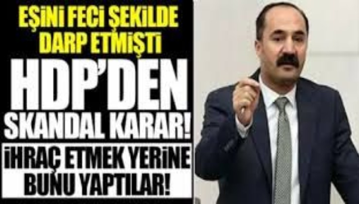 Eşini döven HDP Muş Milletvekili Mensur Işık partiden ihraç edilmek yerine iki yıl süreyle uzaklaştırıldı