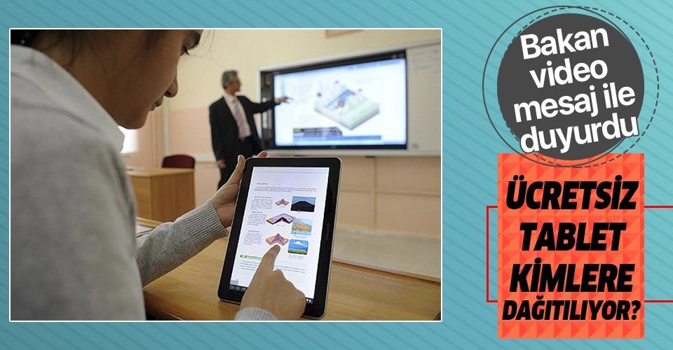 Ücretsiz tablet dağıtımına ilişkin Milli Eğitim Bakanı Ziya Selçuk'tan velilere son dakika uyarısı