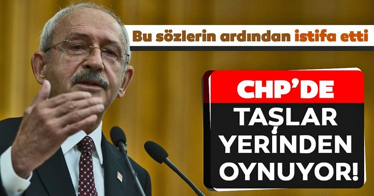 CHP'yi sarsan istifa!