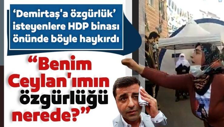 Evladı kaçırılan anne HDP önünde haykırdı: Benim Ceylan'ımın özgürlüğü nerede?