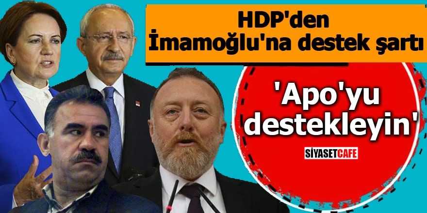 HDP'den İmamoğlu'na destek şartı 'Apo'yu destekleyin'