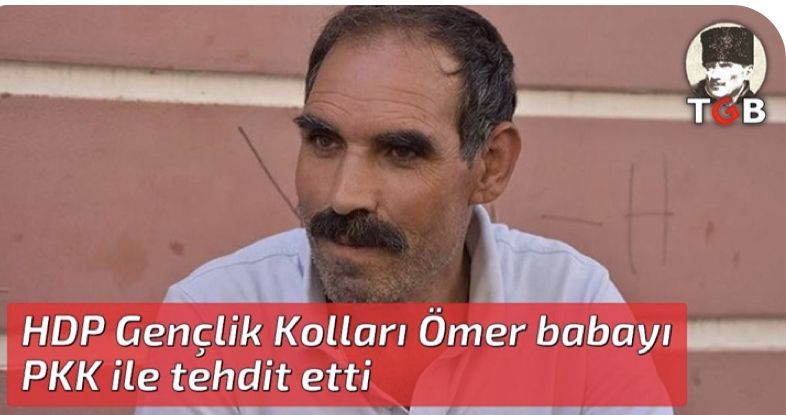 HDP Gençlik Kolları Ömer babayı PKK ile tehdit etti