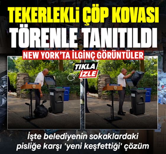 New York Belediyesi tekerlekli çöp kovasını keşfetti