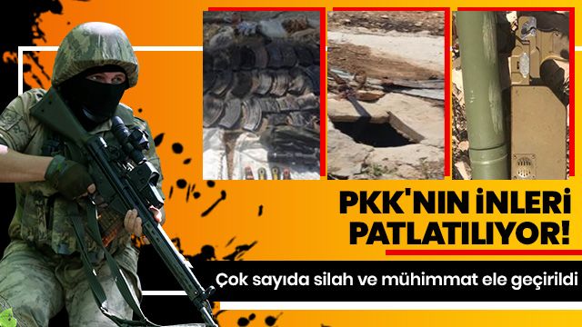 Pençe Kaplan Operasyonu'nda PKK'nın silah ve mühimmatı ele geçirildi