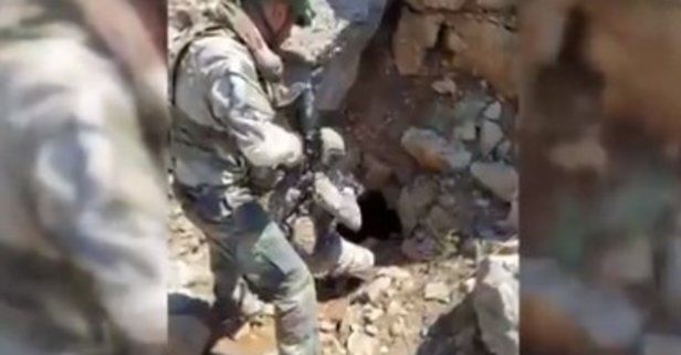 Terör örgütü PKK'ya PençeKaplan darbesi! 150 metrelik tünel tespit edildi