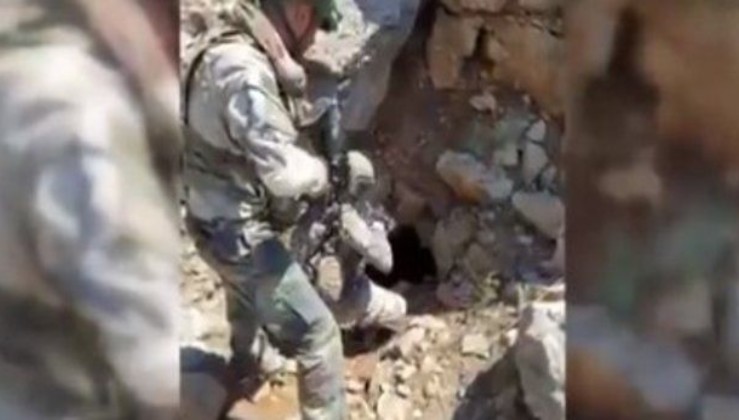 Terör örgütü PKK'ya Pençe-Kaplan darbesi! 150 metrelik tünel tespit edildi