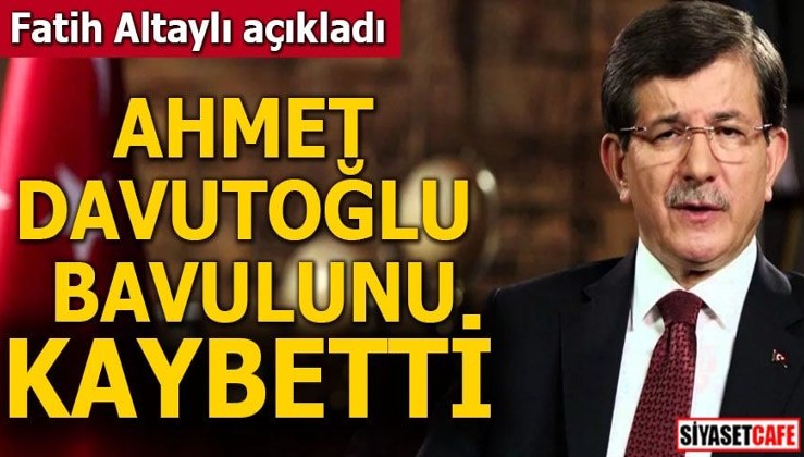 Fatih Altaylı açıkladı Ahmet Davutoğlu bavulunu kaybetti