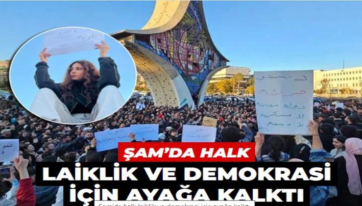 Şam’da halk laiklik ve demokrasi için ayağa kalktı