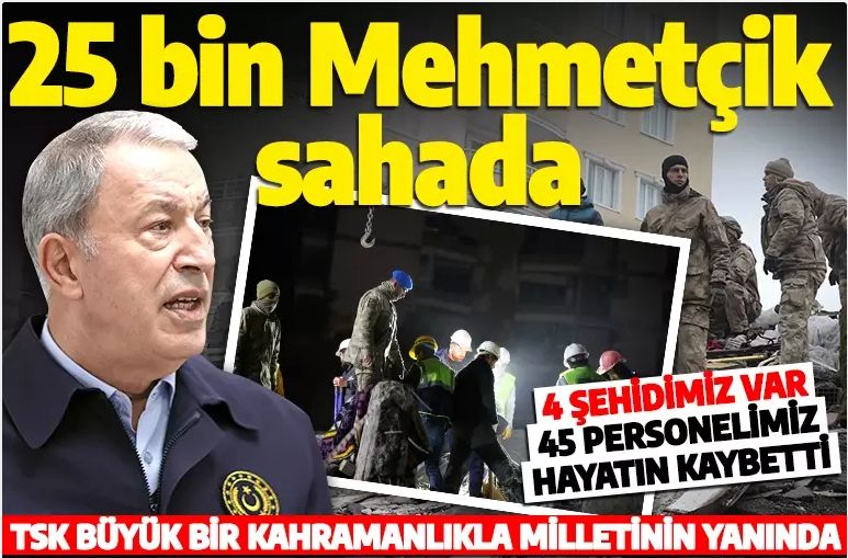 Bakan Akar'dan kritik açıklama! 25 bin Mehmetçik sahada