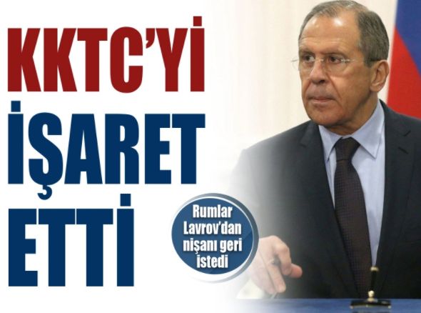 Lavrov KKTC’yi işaret etti, Rumlar verdikleri nişanı geri istiyor