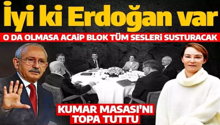 Aslı Baykal Altılı Kumar Masası'nı topa tuttu: İyi ki Erdoğan var da...