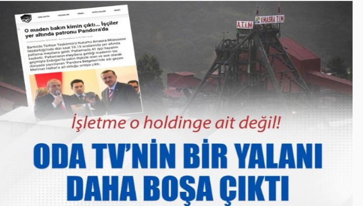 Oda Tv'nin bir yalanı daha boşa çıktı: Maden ocağı Hattat Holding'e ait değil!