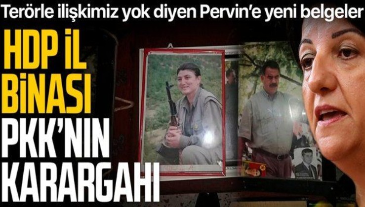 SON DAKİKA: HDP il binasında terör örgütü PKK paçavraları ele geçirildi