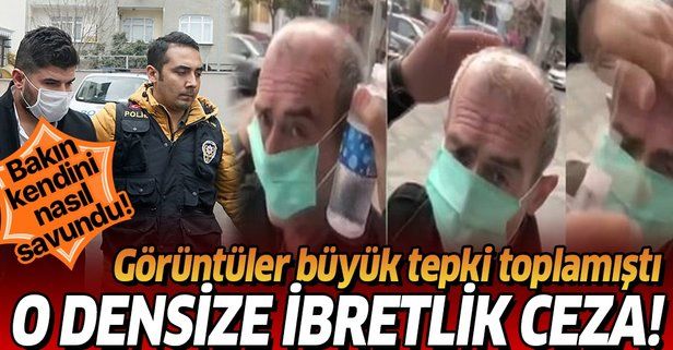 Son dakika: İstanbul'da yaşlı adama maske takıp kolonya döken kişiye ibretlik ceza.