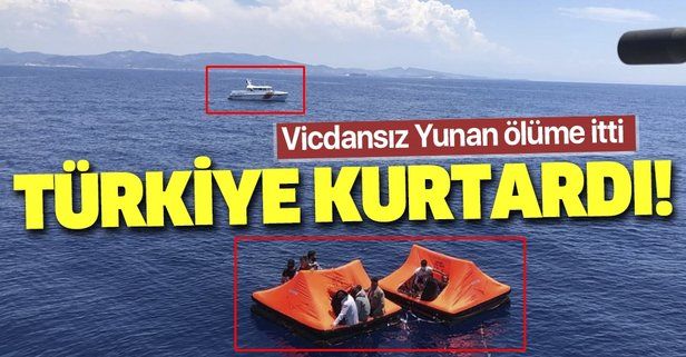 Son dakika: İzmir'de Yunan güvenlik güçlerince Türk kara sularına bırakılan 36 düzensiz göçmen kurtarıldı