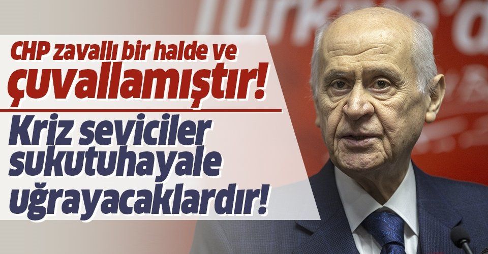 Son dakika: MHP lideri Devlet Bahçeli'den flaş koronavirüs açıklaması: Kriz seviciler sukutuhayale uğrayacaklardır!