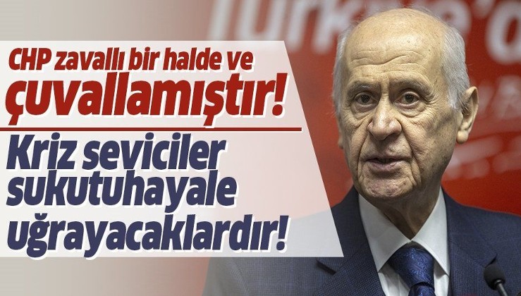 Son dakika: MHP lideri Devlet Bahçeli'den flaş koronavirüs açıklaması: Kriz seviciler sukutuhayale uğrayacaklardır!