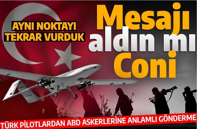 Türk pilotlardan ABD askerlerine anlamlı mesaj: Aynı nokta tekrar vuruldu