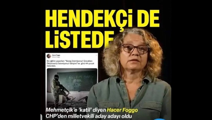 Türk askerine 'katil' diyen Hacer Foggo CHP'den milletvekili aday adayı oldu