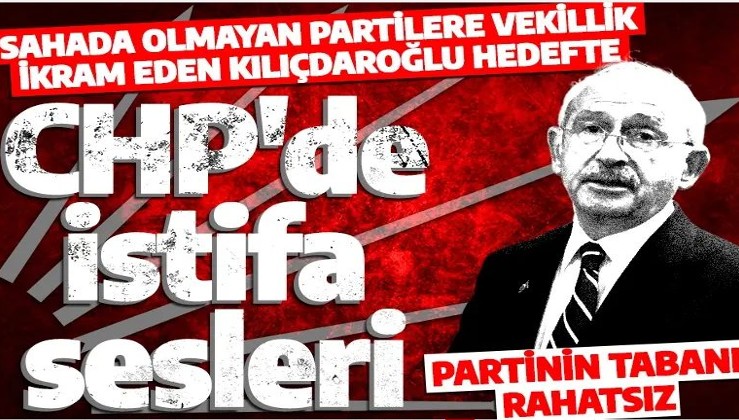 Kaybedeceğini anlayan CHP'den istifa sesleri yükselmeye başladı: Kılıçdaroğlu görevi bırakmalı!