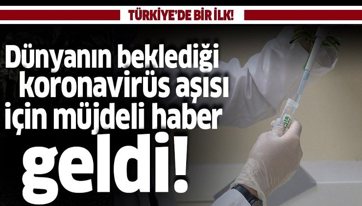 Son dakika: Türkiye'de ilk! Dünyanın merakla beklediği koronavirüs aşısı insanlarda denenecek!