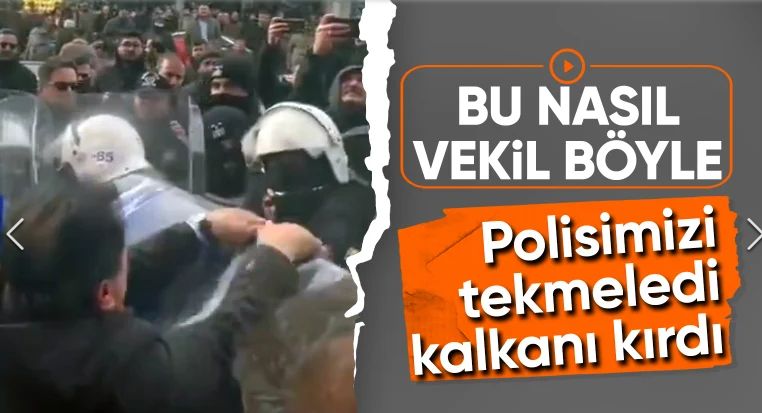 DEM Parti Van milletvekili Mahmut Dindar'dan polis ekiplerine saldırı