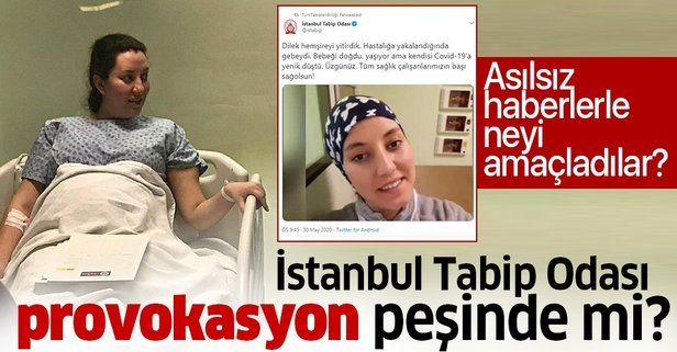 İstanbul Tabip Odası provakasyon peşinde mi? Dilek Hemşire üzerinden kamuoyunu yanılttılar
