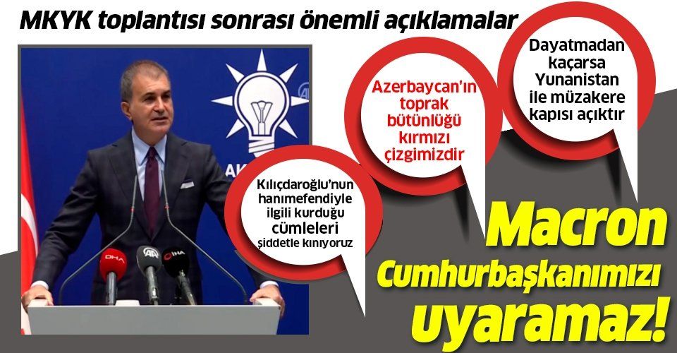 Son dakika: AK Parti Sözcüsü Ömer Çelik'ten MKYK toplantısı sonrası çok önemli açıklamalar
