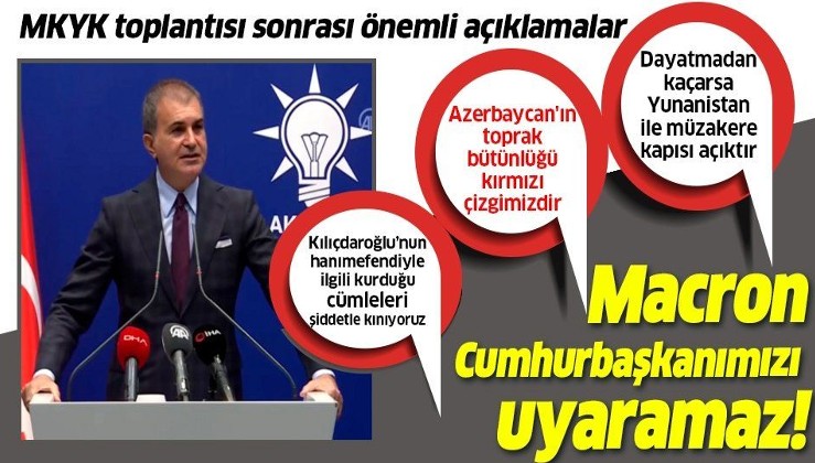 Son dakika: AK Parti Sözcüsü Ömer Çelik'ten MKYK toplantısı sonrası çok önemli açıklamalar