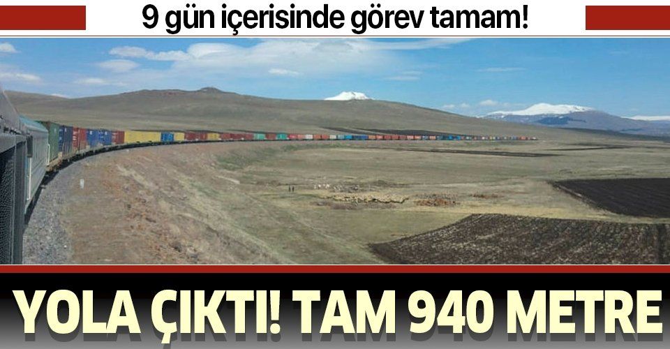 940 metrelik ihracat treni Türkiye'den Orta Asya’ya doğru yola çıktı!