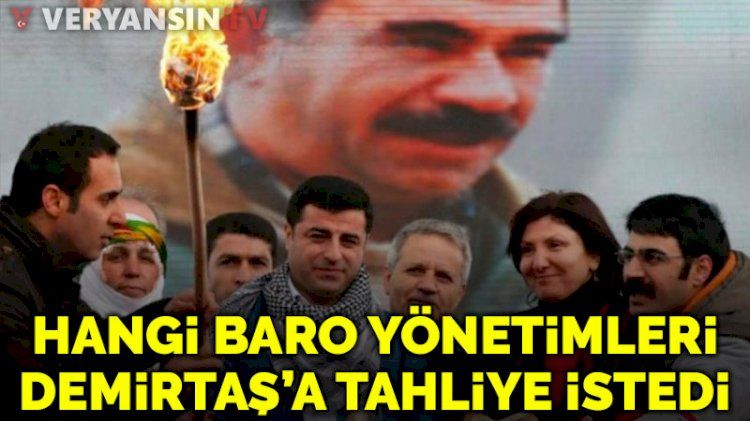 Feyzioğlu'na muhalif 23 baro teröristbaşı Demirtaş için tahliye istedi!