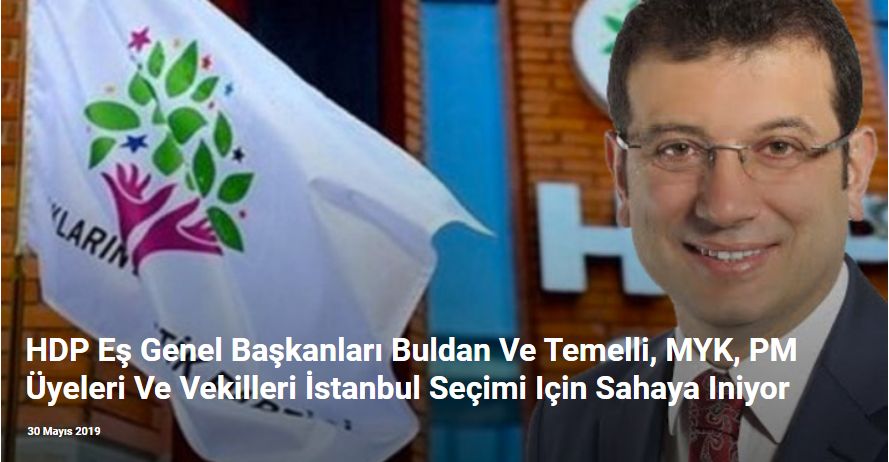 HDP Eş Genel Başkanları Buldan Ve Temelli, MYK, PM Üyeleri Ve Vekilleri İstanbul Seçimi İçin Sahaya İniyor