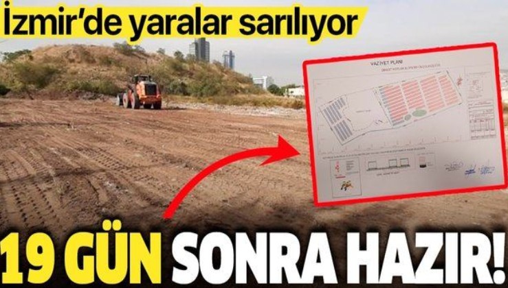 İçişleri Bakan Yardımcısı İsmail Çataklı duyurdu: İzmir'de Konteyner Kent çalışmaları başladı