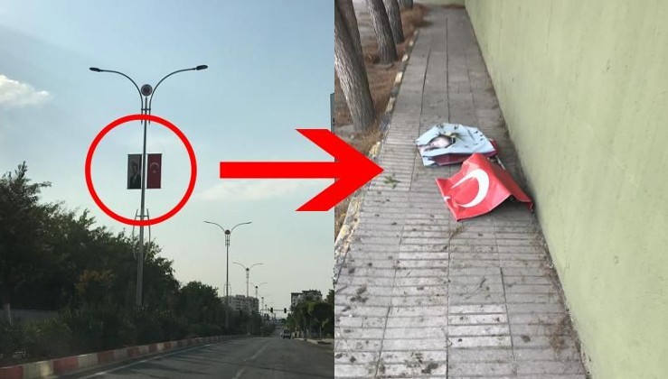 HDP’li belediyenin Türk bayrağına tahammülü yok