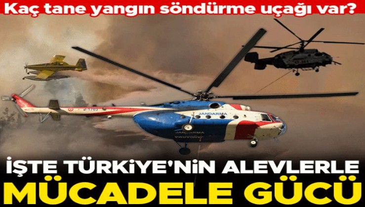 Türkiye'de kaç tane yangın söndürme uçağı var? İşte Türkiye'nin orman yangınlarıyla mücadele gücü...
