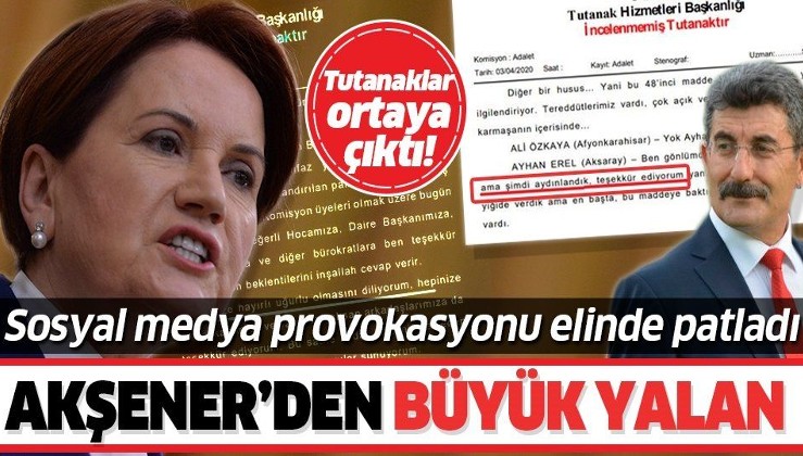 İYİ Parti Genel Başkanı Meral Akşener’in infaz düzenlemesi ile ilgili yalanı ortaya çıktı!.