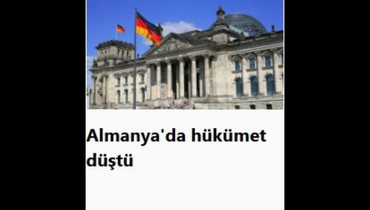 Almanya'da erken seçim süreci başladı! Hükümet güvenoyu alamadı