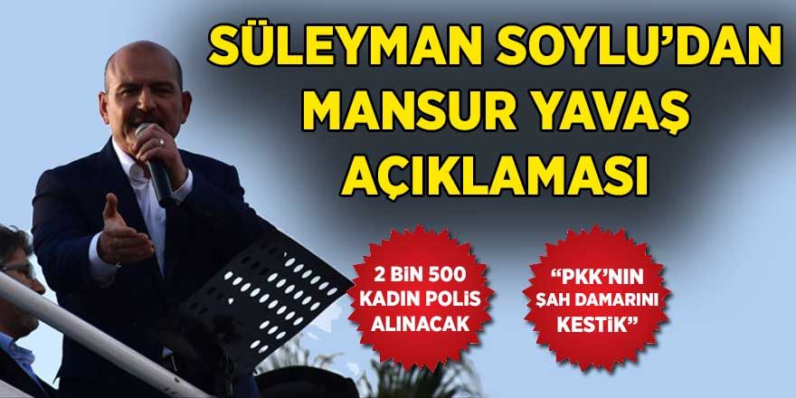 Süleyman Soylu’dan Mansur Yavaş ve PKK açıklaması: “Şah damarını kestik”